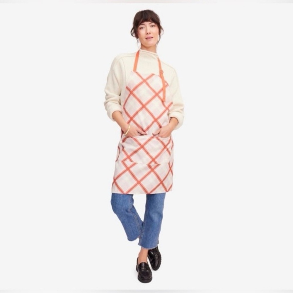 Sewing Down South Perfectly Plaid Cooking Apron 27”x31” BRAND NEW With Tags